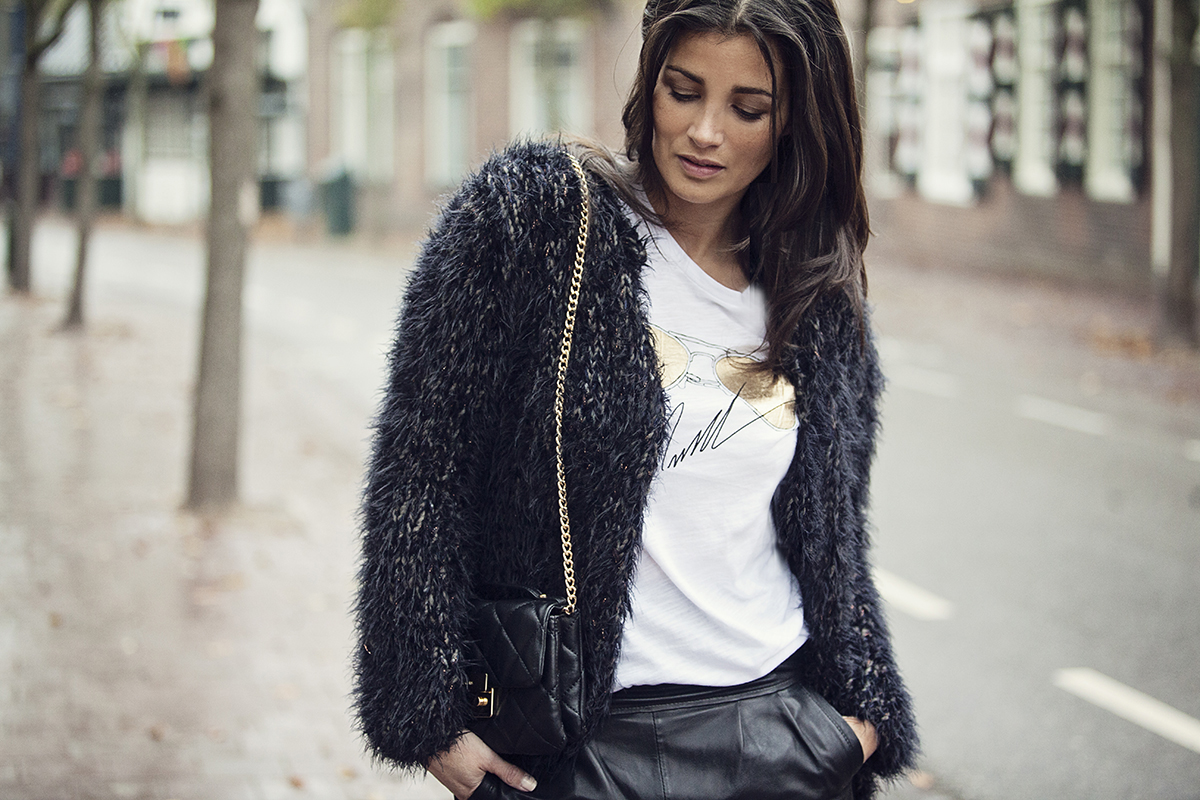 how to wear leather shorts in autumn winter blogforshops streetstyle 2014