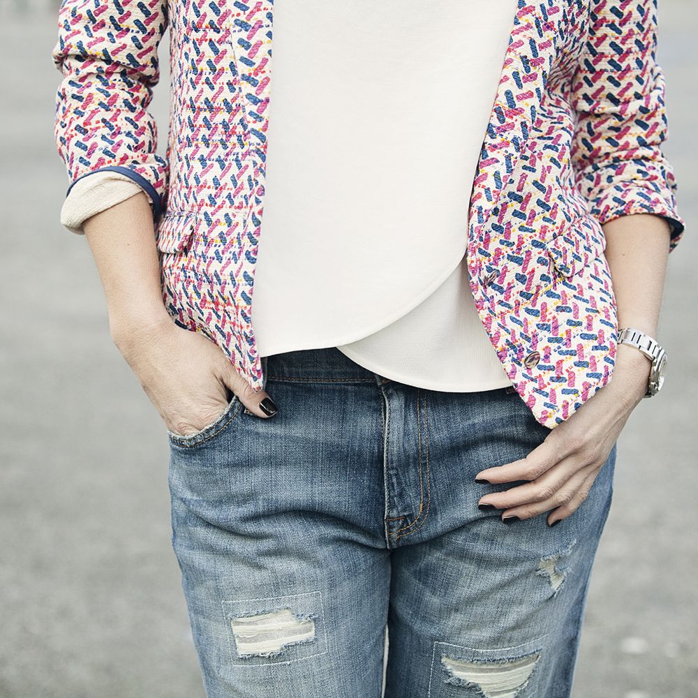 streetstyle look relaxed fit jeans Ba&sh Paris spring 2015 www.blogforshops.nl