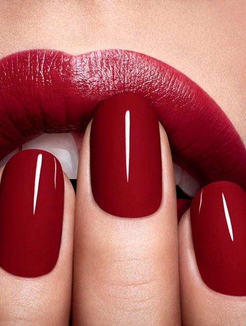 BFS inspo red lips and nails