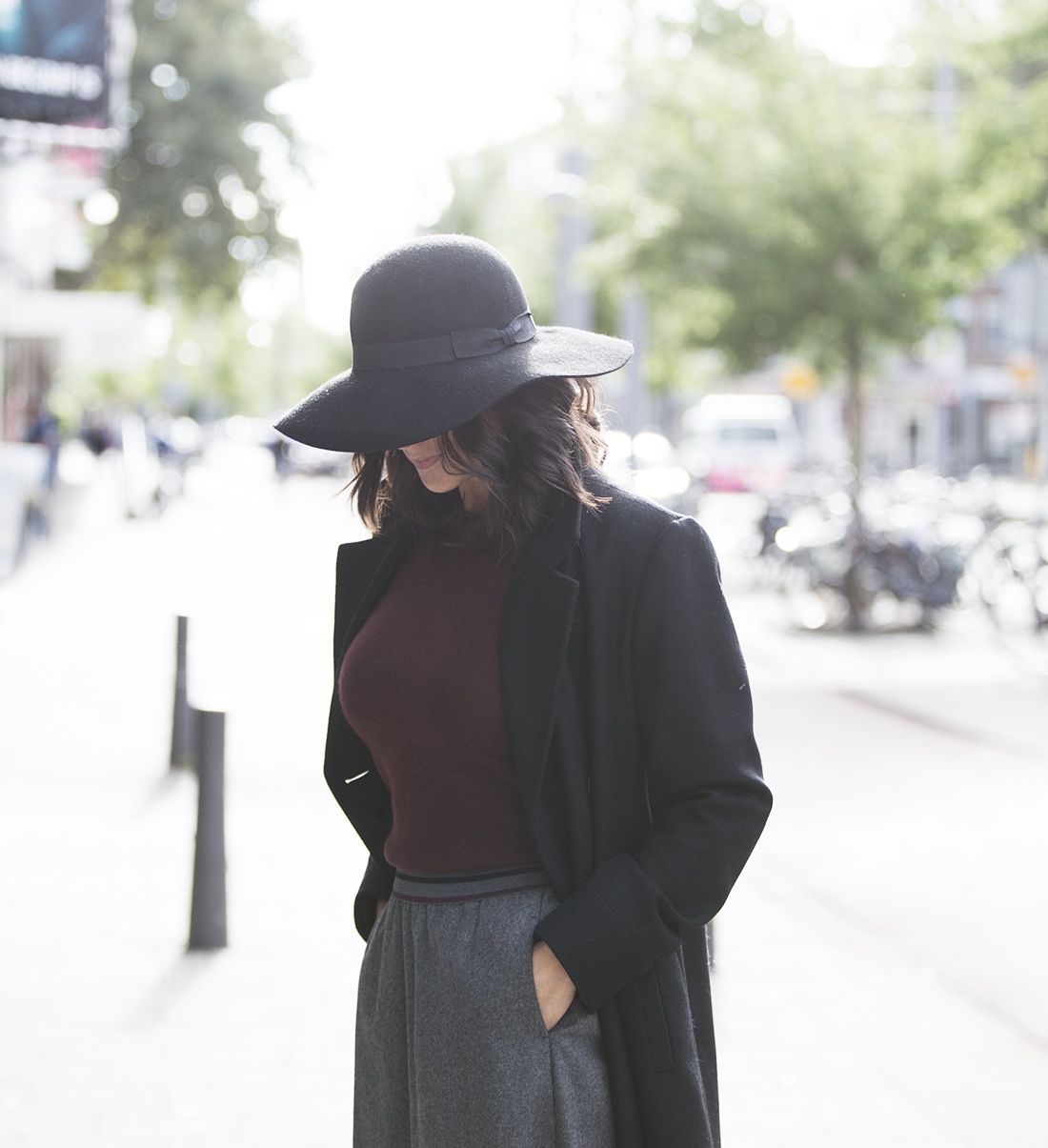 Fedora hat streetstyle fall 2016 Blogforshops look for Gerz Rotterdam